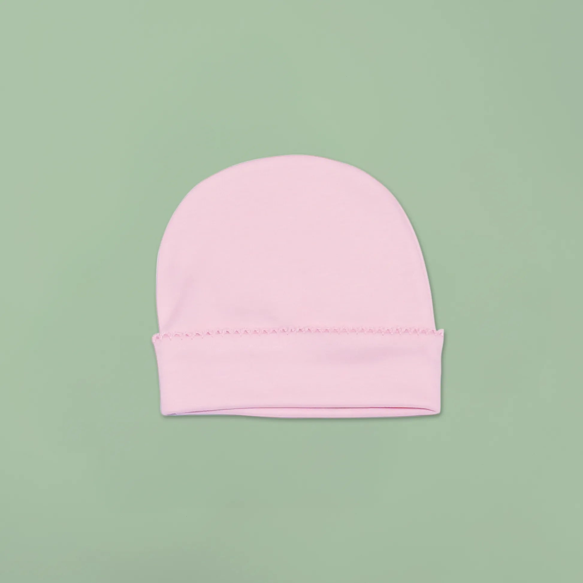 Gorro com picueta na dobra rosa